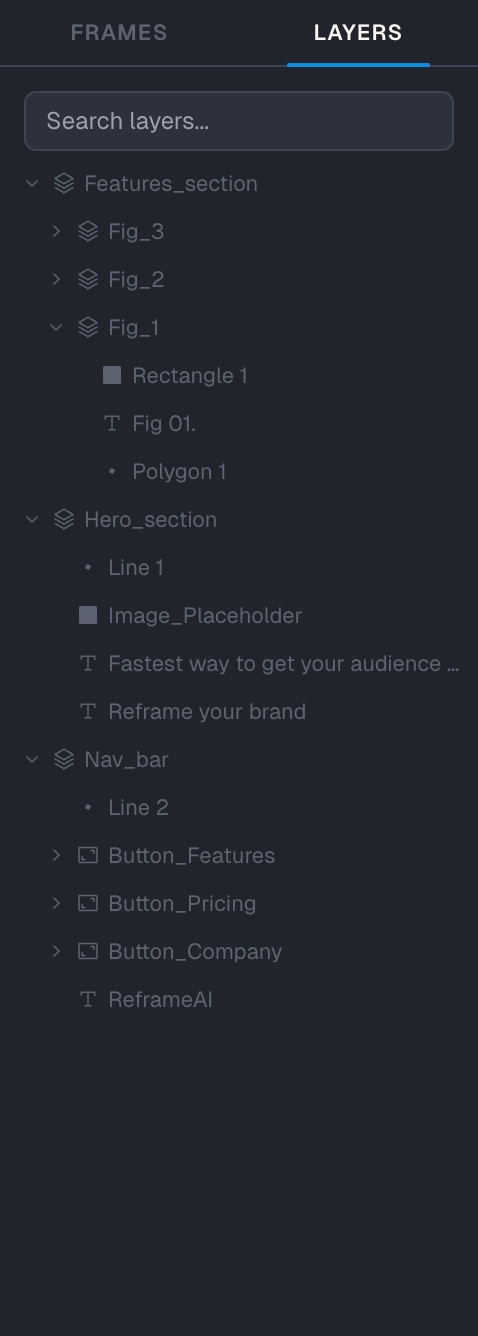 Layers panel