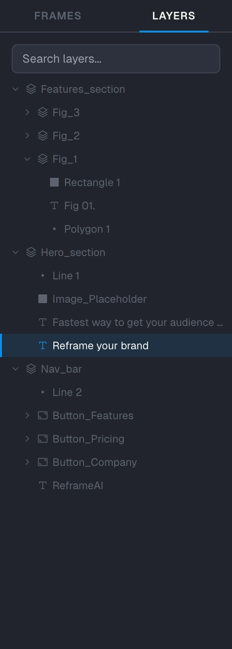 Layers panel